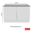 Ver imagem 4 de Balcão de Pia Glamy 2 Portas Branco Madesa