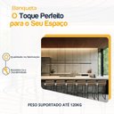 Ver imagem 3 de Kit 6 Banquetas Quadrada Junco Cappuccino para Balcão Ilha Cozinha Área Gourmet Bancada Piscina Bar