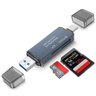 Adaptador USB-C/USB 3.0 para Leitor de Cartão SD/ Micro SD JC-LT-TYC-U F3 307 - 1