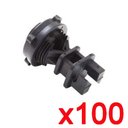 Ver imagem 1 de Isolador Vergalhão Zebu Rosca 100 Unidades Cor Preto 337x100