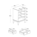 Ver imagem 5 de Cômoda 5 Gavetas Branco Color