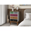 Ver imagem 2 de Cômoda 5 Gavetas Branco Color