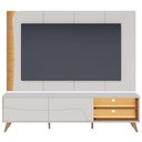 Ver imagem 4 de Painel Tv 65 Pol Led e Rack Sala Pé Madeira Dante Off/freijó C05 - Mpozenato