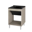 Ver imagem 2 de Balcão Gabinete para Lavanderia Tanque com Cuba 0,60x0,60 Vectra Hr Móveis