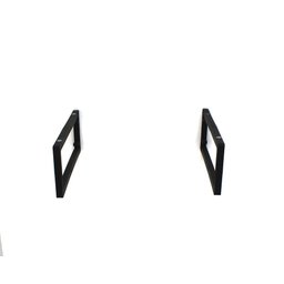 GABINETE DE VIDRO COM CUBA OVAL COM TAMPO 40CM PRETO FULL - 5