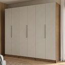 Ver imagem 3 de Guarda-Roupa Modulado 240 cm 6 Portas 6 Gavetas Rustic/Crema Neo Madesa 03
