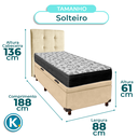 Ver imagem 3 de Kit Cama Box Bau + Cabeceira + Colchão Solteiro D33 - Iso100 - Ortobom