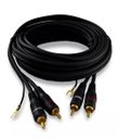 Ver imagem 2 de Cabo 2rca + 2rca Macho C/ Fio Terra Gold 5m Az