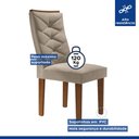 Ver imagem 5 de Conjunto 4 Cadeiras para Sala de Jantar Germany