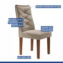 Ver imagem 4 de Conjunto 4 Cadeiras para Sala de Jantar Germany