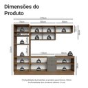 Ver imagem 3 de Armário de Cozinha Completa 270 Cm Rustic/cinza Vik Madesa