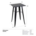 Ver imagem 5 de Kit Mesa Tolix Alta com 4 Banquetas Tolix ? Estilo Industrial Bar, Restaurante e Área Gourmet