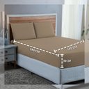 Ver imagem 4 de Kit Conjunto Cama Casal Algodão 300 Fios 4 Peças com Elástico e Fronhas:avela