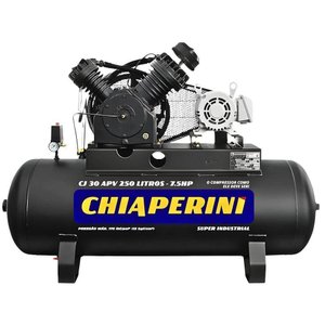 Compressor de Ar 7,5 Hp 30pcm 250 Litros Chiaperini