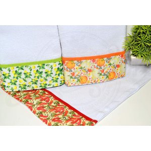 Kit Pano de Pratos 3 Peças - Estampa Pequena