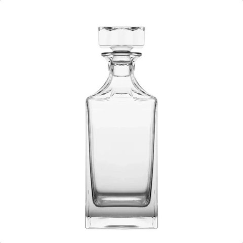 Garrafa de Whiskey em Vidro Liso