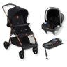 Carrinho de Bebe Lui Preto Cobre + Bebe Conforto Materna + Base Isofix - Burigotto - 1