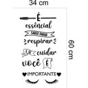 Ver imagem 2 de Adesivo de Parede É Essencial Saber Parar:46 X 80 Cm