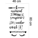 Ver imagem 4 de Adesivo de Parede É Essencial Saber Parar:46 X 80 Cm