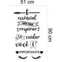 Ver imagem 5 de Adesivo de Parede É Essencial Saber Parar:46 X 80 Cm