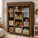 Ver imagem 5 de Armario Guarda Roupa Grande 175cm Portatil Organizador Brinquedos 8 Prateleiras Sapatos Toalha Supor