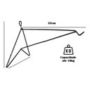 Ver imagem 2 de Kit 2 Suporte a Pendurar Xaxim Planta Flor Parede 35 Cm