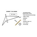 Ver imagem 3 de Kit 2 Suporte a Pendurar Xaxim Planta Flor Parede 35 Cm