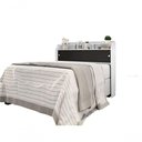 Ver imagem 5 de Cabeceira Box Queen 1,58cm Elisa Branco Branco Preto
