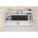 Ver imagem 7 de Cabeceira Box Queen 1,58cm Elisa Branco Branco Preto