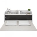 Ver imagem 4 de Cabeceira Box Queen 1,58cm Elisa Branco Branco Preto