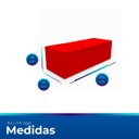Ver mais imagens de Kit Cabeceira com Baú Mirage Capitonê 160 cm Suede Vermelho- Biselo'S Decor