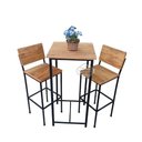 Ver imagem 1 de Banqueta Ferro e Madeira Fixa Sudeste Rústico