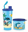 Ver imagem 1 de Kit Copo com Bico 470ml + Redondinha 500ml Surf Tupperware