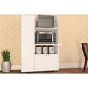 Ver imagem 1 de Balcão de Cozinha Âmbar com 3 Portas e 2 Nicho para Forno 70cm Branco Telasul