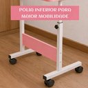 Ver imagem 3 de Mesa Notebook Rosa Mesinha Computador Escrivaninha Ajustavel