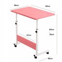Ver imagem 4 de Mesa Notebook Rosa Mesinha Computador Escrivaninha Ajustavel