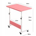 Ver imagem 4 de Mesa Notebook Rosa Mesinha Computador Escrivaninha Ajustavel