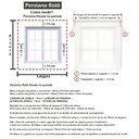 Ver imagem 6 de CORTINA PERSIANA ROLO TELA SOLAR 5% 0,40 Larg X 0,45 Alt:Branco