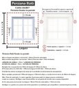 Ver imagem 6 de CORTINA PERSIANA ROLO TELA SOLAR 5% 0,40 Larg X 0,45 Alt:Branco