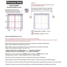 CORTINA PERSIANA ROLO TELA SOLAR 5% 0,40 Larg X 0,45 Alt:Branco - 8