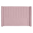 Ver imagem 1 de Cabeceira Ripada Estofada para Cama Box Casal Queen - Suede - Várias Cores:rosa Bebe
