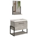 Ver imagem 1 de Kit Banheiro Metalo 60cm com Espelho em Mdf Bp Metalon