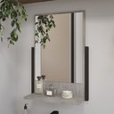 Ver imagem 2 de Kit Banheiro Metalo 60cm com Espelho em Mdf Bp Metalon