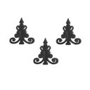 Ver imagem 1 de Kit 3 Ponteiras Ponta de Lança Ferro N08 Grade Portão Muro