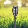 Kit 5 Tochas Luminárias Solar Fogo Chama Espeto 12 LEDs Balizador Jardim Lual Eventos - 6