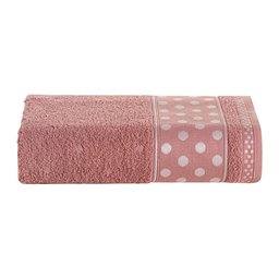 Kit 4 Toalhas de Banho 100% Algodão 1,50m X 75cm Alta Absorção Bordada Premium:rose - 2