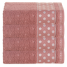 Kit 4 Toalhas de Banho 100% Algodão 1,50m X 75cm Alta Absorção Bordada Premium:rose - 1