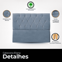 Ver imagem 4 de Cabeceira Casal Queen de Cama Box Estofada Eliana 160 Cm Veludo