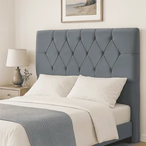 Cabeceira Casal Queen de Cama Box Estofada Eliana 160 Cm Veludo