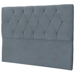 Cabeceira Casal Queen de Cama Box Estofada Eliana 160 Cm Veludo - 6